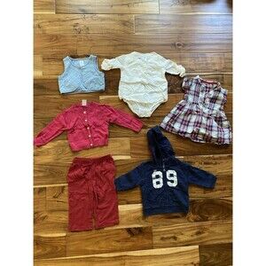 Lot of 6 Baby Girl 6-9 Months 6 Months Fall Clothing Carters Children Place #61